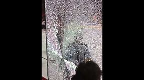Tylers Myers breaks glass shooting at yelling Flyers fan!