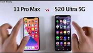 iPhone 11 Pro Max vs S20 Ultra 5G | SPEED TEST