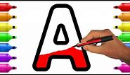 Learn and Color Letters from A to Z | Alphabet Coloring Pages for Kids