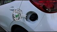 Mazda2 - How to Open the Fuel Door