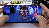 iPhone 15 Genshin Impact Gaming test | Apple A16 Bionic