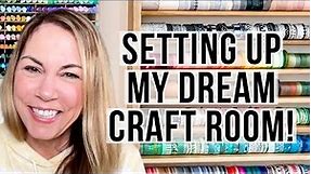 Craft Room Setup! Organization & Storage Tips for Craft Supplies + Decor Ideas | Organize With Me
