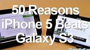 50 Reasons Why iPhone 5 Is Better Than Galaxy S3
