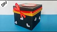 How To Make A Paper Gift Box with Lid | DIY Gift Box Ideas | Paper Craft Ideas | #25