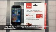 Using the My Verizon App With Verizon Wireless Prepaid