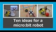 10 ideas for a micro:bit robot