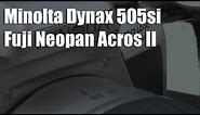 Minolta Maxxum HTsi (Dynax 505si) test and review featuring Fuji Neopan Acros II
