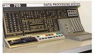 1957 - 1960's IBM 705 Mainframe Computer Data Processing- USAF Military Punch Card, Educational
