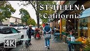 [4K] St. Helena - Napa Valley - California - Walking Tour