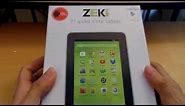 ZEKI 7" Quadcore Tablet 7BQG774B (Unboxing)