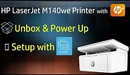 HP LaserJet M140we Printer : Unbox & Setup with HP Smart