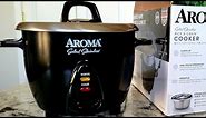 Aroma Housewares Select Stainless Rice Cooker Unboxing & First Cook How to make Perfect Rice