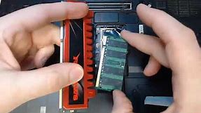 video demonstration on how to install ram SODIMM in a laptop