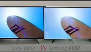 Sony X81J vs Samsung AU8000 Smart TV