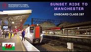 A Class 197 Train Trip Report from Llandudno to Manchester: A Journey Through The Golden Hour