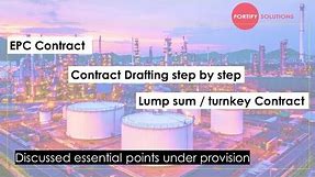 Basic Structure of Contract | agreement drafting and review | comprehensive Guide to EPC Contracts