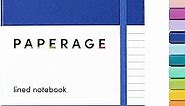 PAPERAGE Lined Journal Notebook, (Royal Blue), 160 Pages, Medium 5.7 inches x 8 inches - 100 GSM Thick Paper, Hardcover