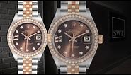 Rolex Datejust 28 Steel Rolesor Everose Gold Diamond Ladies Watch 279381 | SwissWatchExpo