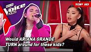 Kids singing the BEST ARIANA GRANDE songs on The Voice Kids! 🥰 | Top 10