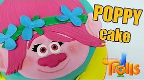 POPPY TROLL CAKE! How to make Poppy Trolls cake