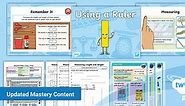 PlanIt Maths Year 1 Measurement Lesson Pack 5: Using a Ruler