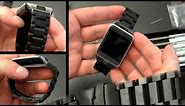 Samsung Gear 2 Black Stainless Steel Band Replacement Strap