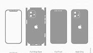 iPhone 12 Mini (2020) Skin Template, an Illustration by VecRas