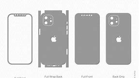 iPhone 12 Mini (2020) Skin Template, an Illustration by VecRas