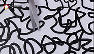 Ismoon 17.3in x 118in Peel and Stick Wallpaper Black and Green Wallpaper Geometric Wallpaper Scallope Stripe Contact Paper Modern Self-Adhsive Wallpaper Vinyl Film Decorative Shelf Drawer Liner Roll