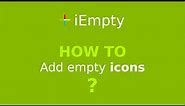 iEmpty Tutorial - How to add empty icons on your iOS home screen?