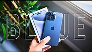 First Time Trying The BLUE TITANIUM iPhone 15 Pro Max!!! 🔵