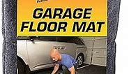 Armor All Original Garage Floor Mat, (17' x 7'4"), (Includes Double Sided Tape), Protects Surfaces, Transforms Garage - Absorbent/Waterproof/Durable (USA Made) (Charcoal)