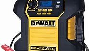 DEWALT DXAEJ14 Digital Portable Power Station Jump Starter 1400 Peak Amp Battery Booster, 120 PSI Digital Air Compressor, 3.1A USB Ports, Battery Clamps