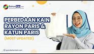 Mengenal Kain Rayon Paris & Katun Paris
