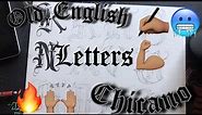 #35 Old English Chicano letters (Sketch out) part 1 ✍🏽