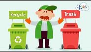 Recycling for Kids | Recycling Plastic, Glass and Paper | Recycle Symbol | Kids Academy