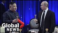 Kim Jong Un and Putin attend reception, toast to friendship after summit