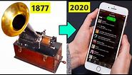 Evolution of how we listen to Music 1877 - 2020, History of Music player softwares and Tech
