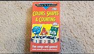Rock N' Learn Colors, Shapes & Counting 1997 VHS Opening/Closing