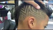 Mohawk and faded star hair design Haircut peanut clipper Whal video