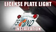How to install the New Low Profile Universal License Plate Light by TST Industries