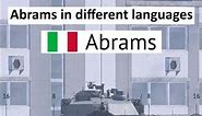 Abrams in Different Languages