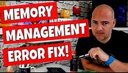 Windows Memory Management Error FIX And Easy Fixes For RAM Sticks
