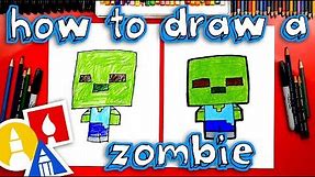 How To Draw Minecraft Zombie Cartoon