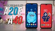 Samsung Galaxy A20e a A40: V čem se liší budgetové telefony od Samsungu? (SROVNÁVACÍ RECENZE #943)