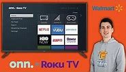 onn. Roku Smart TV Review // Walmart onn 50 4k TV Roku LED HDR Setup