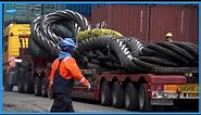 Giant Steel Wire Rope & Huge Chain Manufacturing Process. Application Of Wire Rope In Heavy Crane