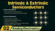 Intrinsic and Extrinsic Semiconductors