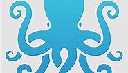 FINGERINSPIRE Octopus Drawing Painting Stencils Templates 11.8x11.8 inch Plastic Stencils Decoration Square Reusable Ocean Theme Stencils for Painting on Wood, Floor, Wall and Fabric