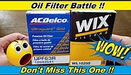 ACDelco Oil Filter UPF63R Cut Open vs. Wix Oil Filter WL10255 Cut Open